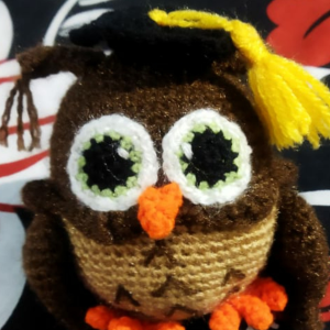 Owl with graduation cap